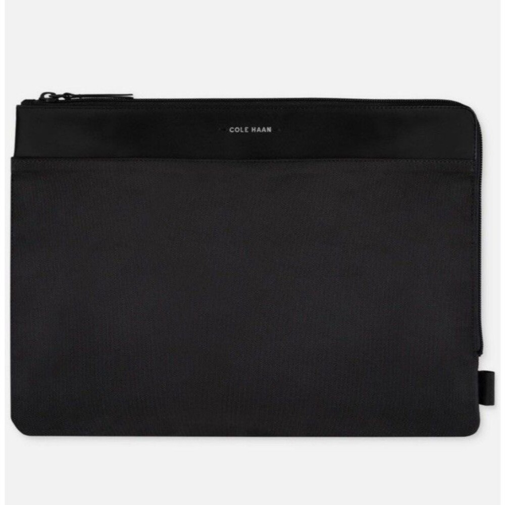 Cole Haan Nylon/Leather Tech Case Laptop Bag NWT